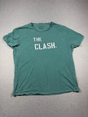 The Clash Men's Green Graphic Crew Neck Tee
